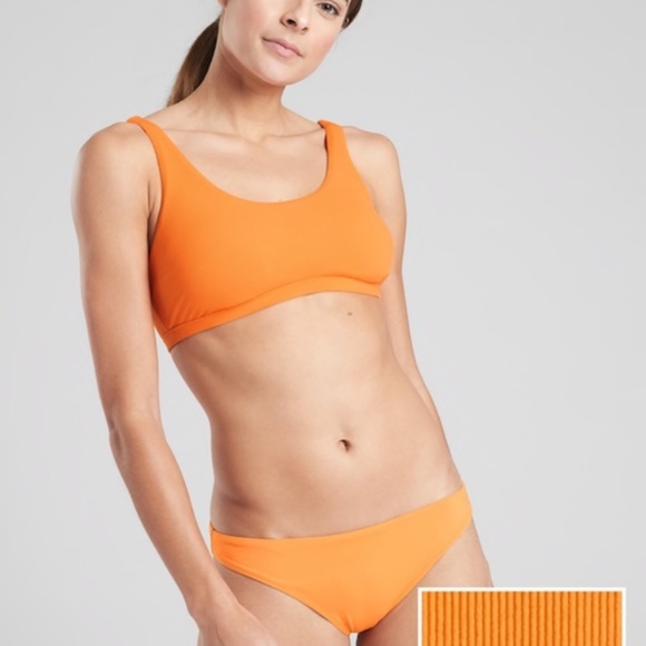 [Athleta] Cloudbreak Rib Mid Rise Swim Bottom - Picture 1 of 8